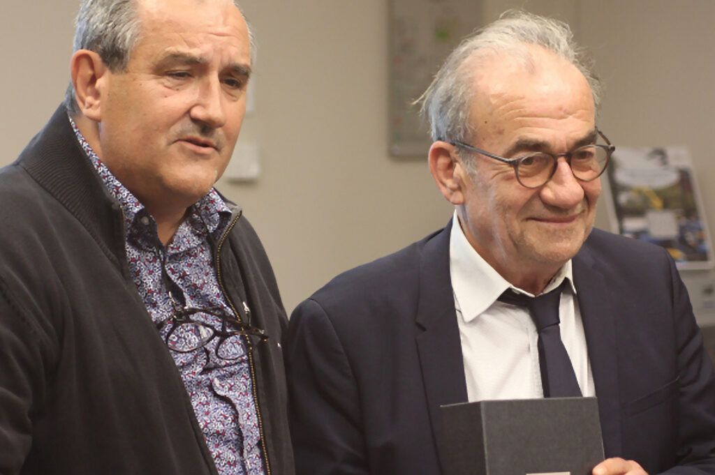 La Rpf / L.P Serge Bresin (à droite), accompagné de Jean-Luc Carré président du Snefcca lundi 7 novembre à Lyon.